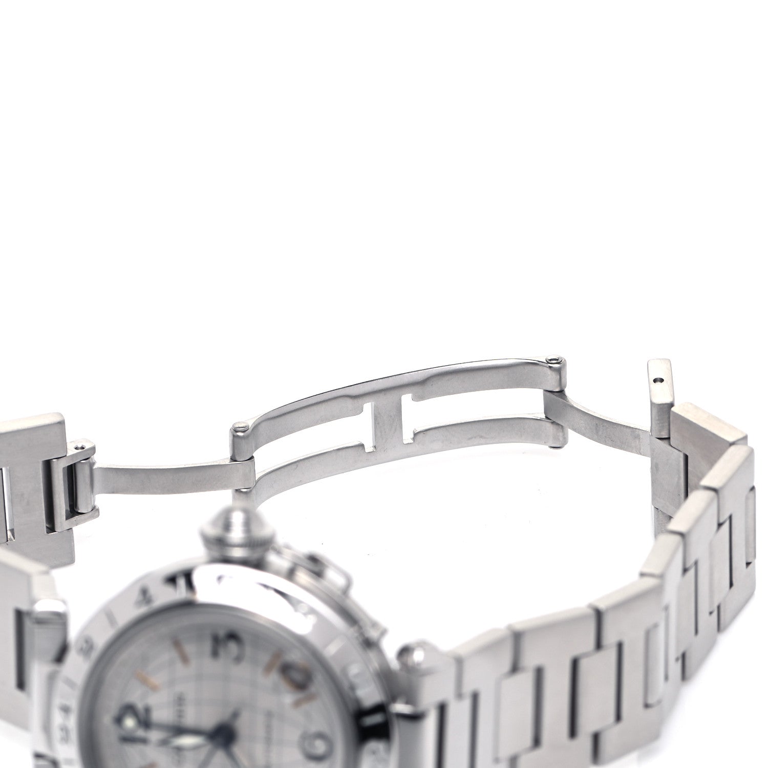 Cartier Stainless Steel 35mm Pasha GMT Automatic Watch 6 of 9