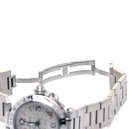 Cartier Stainless Steel 35mm Pasha GMT Automatic Watch 6 of 9