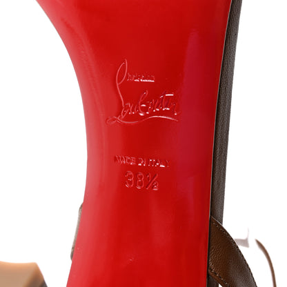 Christian Louboutin Nappa Condora Queen 85 Sandals 38.5 Brown 7 of 8