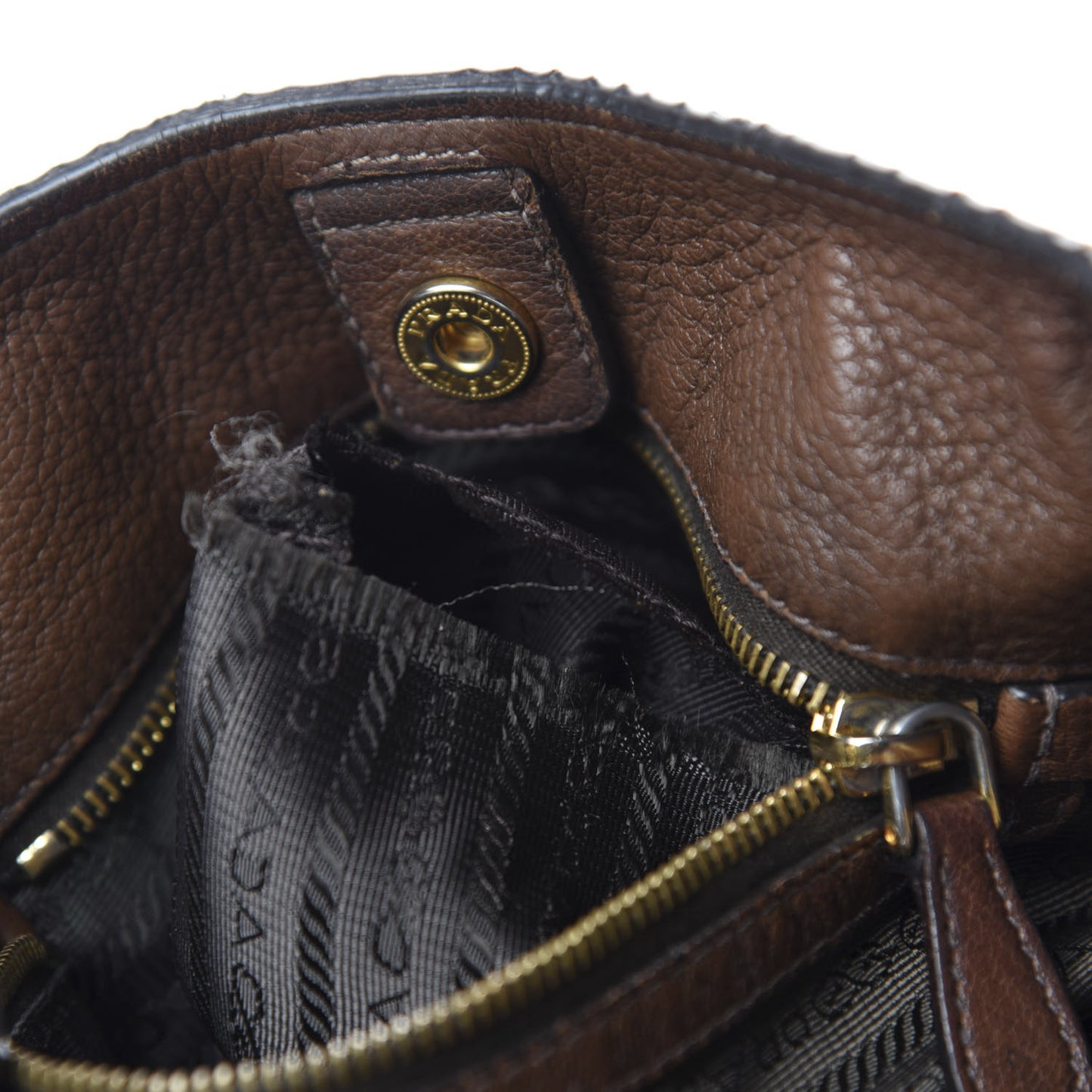 Vitello Daino Shoulder Bag Bruciato