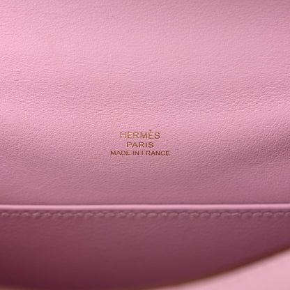 Hermes Swift Kelly Pochette Clutch Mauve Sylvestre 6 of 11