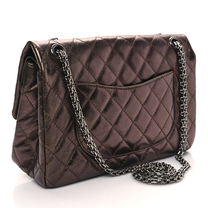 Chanel Metallic Aged Calfskin Quilted 2.55 Reissue 226 Flap Bronze 3 of 11