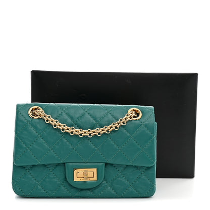 Chanel Aged Calfskin Quilted 2.55 Reissue Mini Flap Green 10 of 10