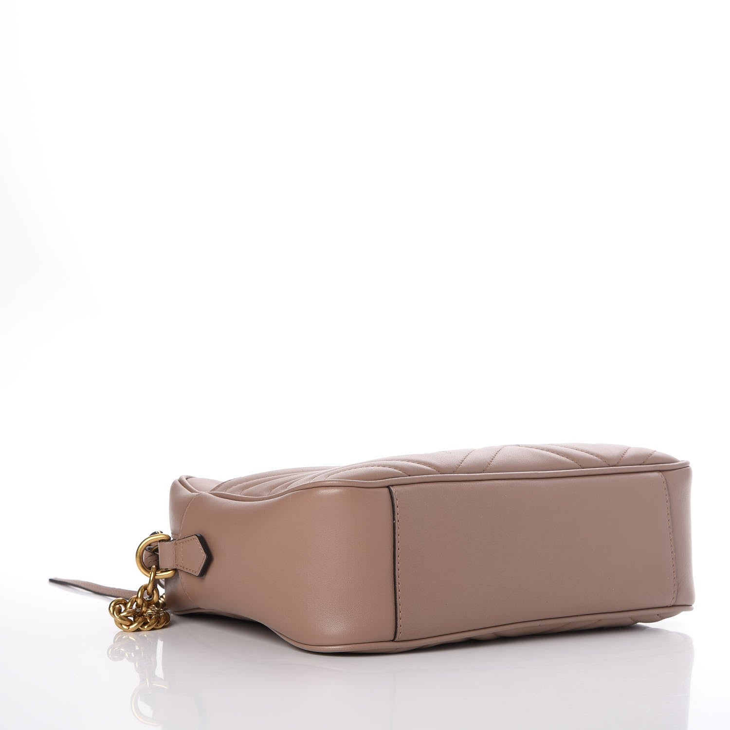 Gucci Calfskin Matelasse Medium GG Marmont Chain Shoulder Bag Porcelain Rose 4 of 7
