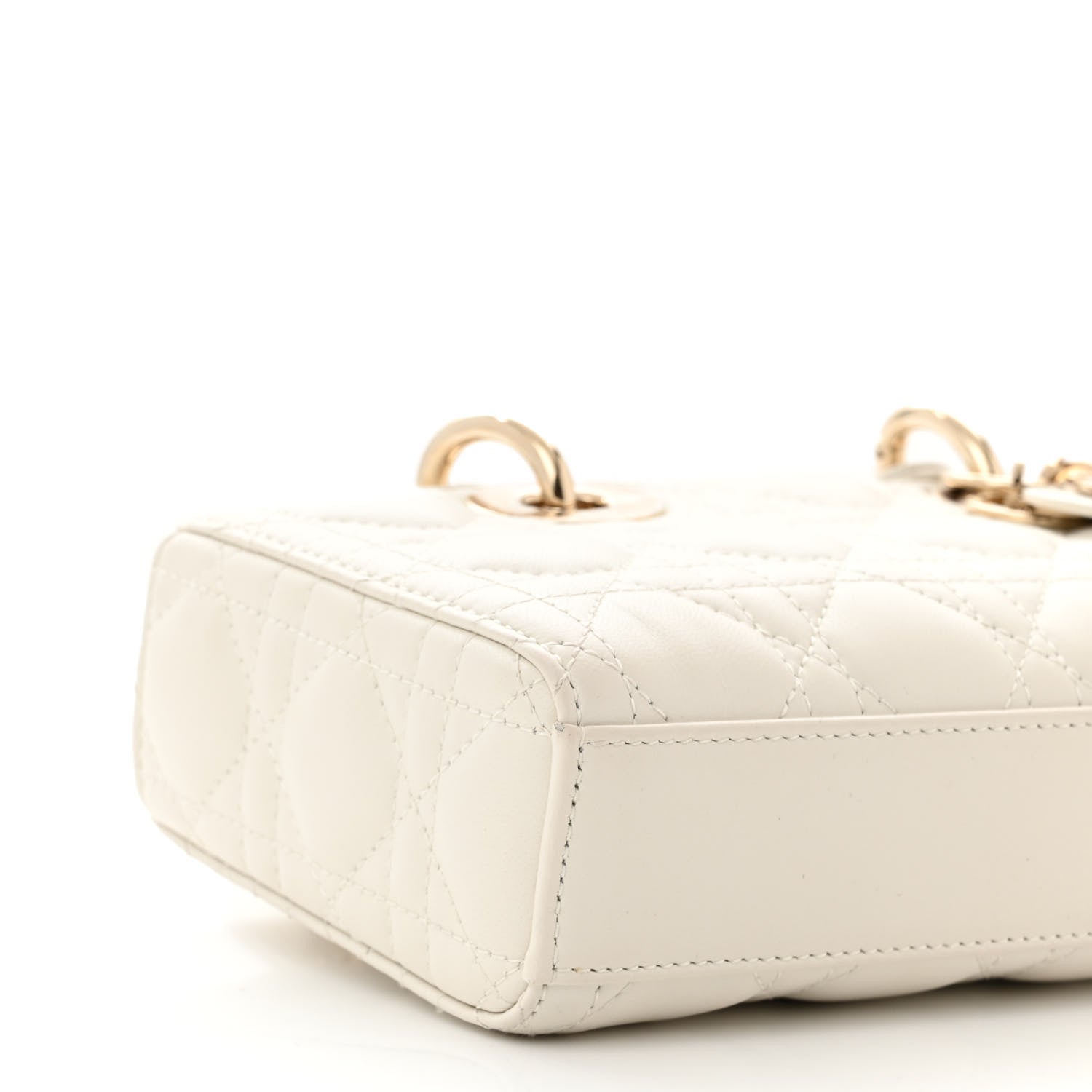 Christian Dior Lambskin Cannage Small Lady D-Joy Latte 8 of 10