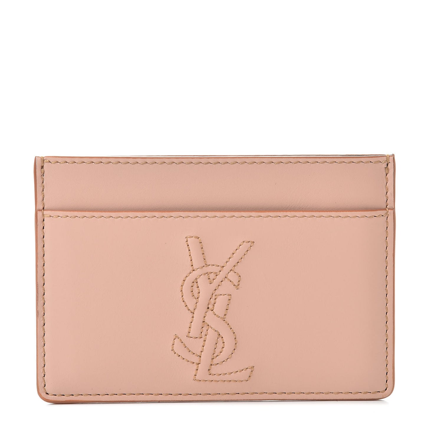 Calfskin Belle De Jour Card Case Blush