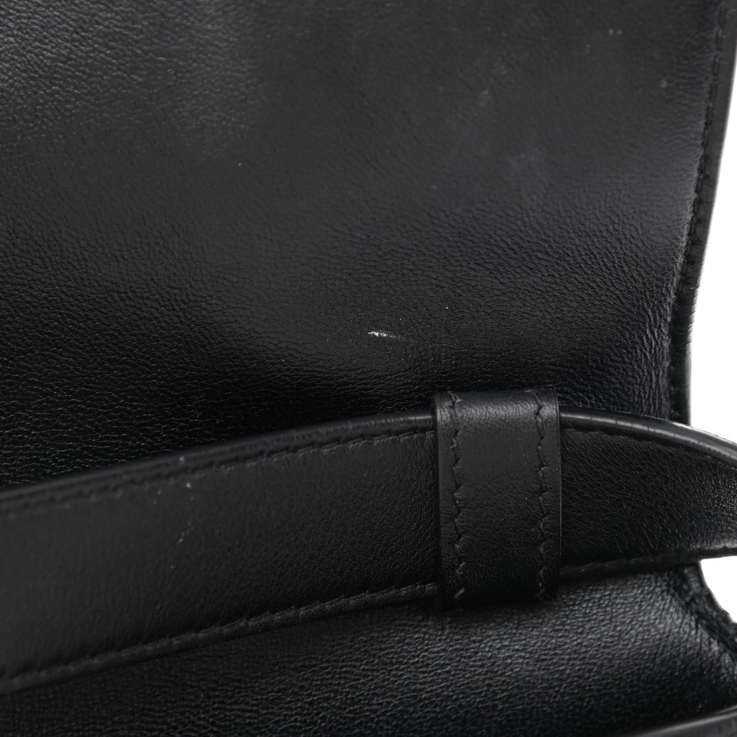 Semi Shiny Smooth Calfskin XS Downtown Shoulder Bag Black