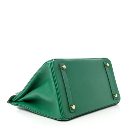 Hermes Epsom Birkin 30 Vert Vertigo 3 of 14