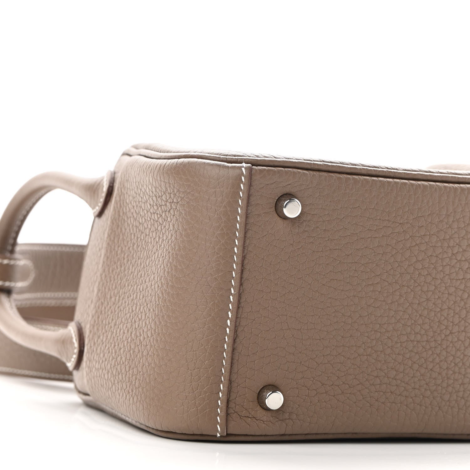 Hermes Taurillon Clemence Mini Lindy 20 Etoupe 9 of 10