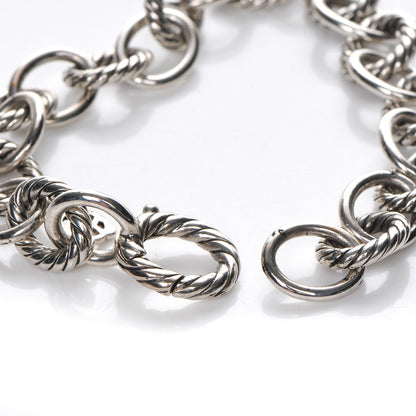 David Yurman Sterling Silver 10mm Medium Oval Link Bracelet 5 of 6