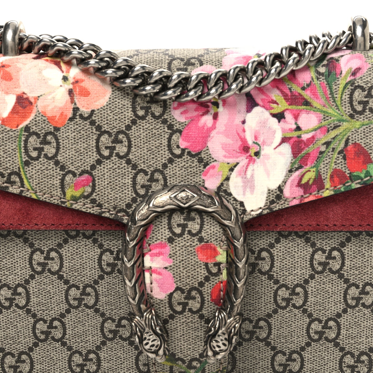 GG Supreme Monogram Blooms Mini Dionysus Shoulder Bag Beige Multicolor Dry Rose