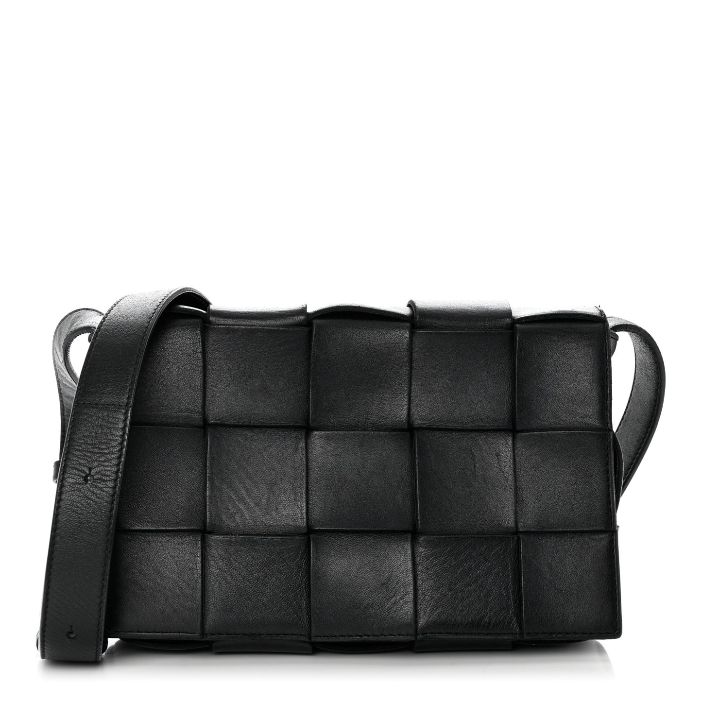Nappa Maxi Intreccio Cassette Bag Black