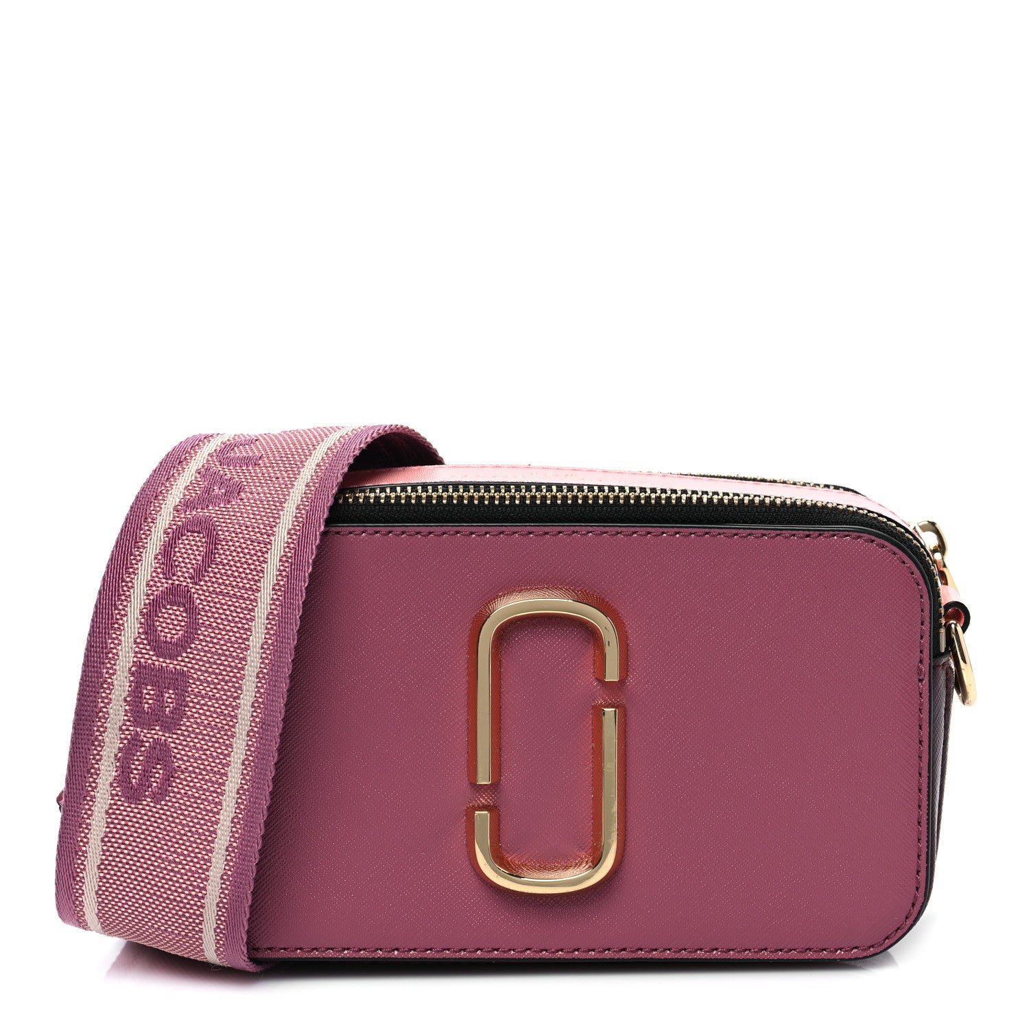 Marc Jacobs Saffiano Small Snapshot Camera Bag Pink Multicolor 1 of 9