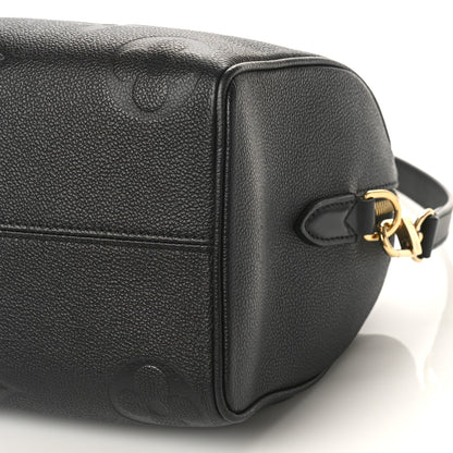 Louis Vuitton Empreinte Monogram Giant Speedy Bandouliere 25 Black 8 of 8