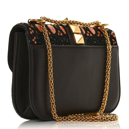 Valentino Garavani Vitello Beaded Small Glam Lock Rockstud Flap Black Multicolor 4 of 24