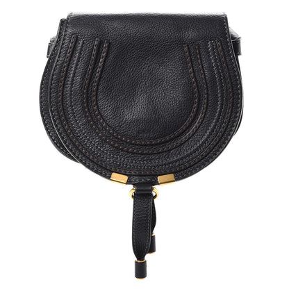 Chloe Calfskin Mini Marcie Round Crossbody Bag Black 1 of 11