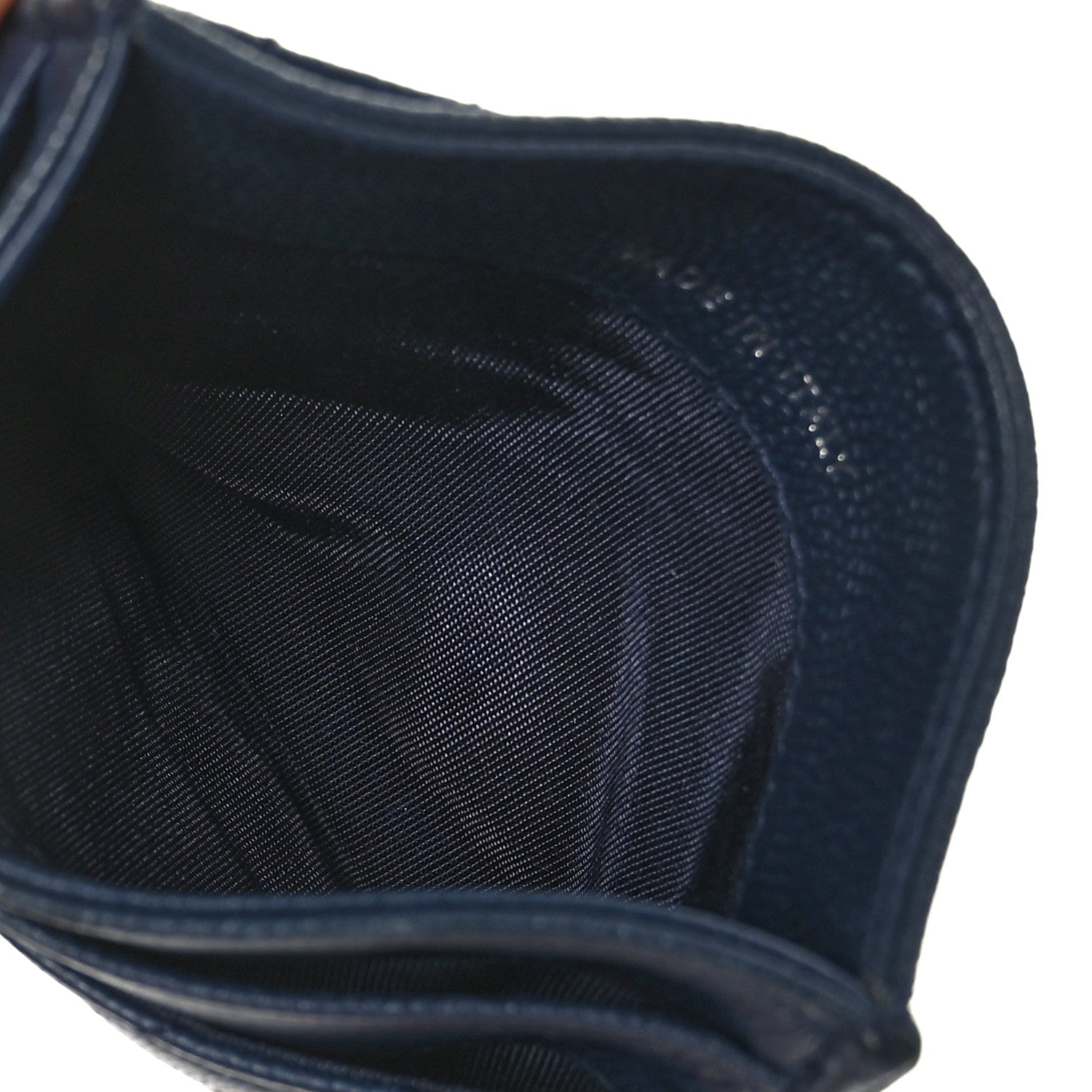Chanel Caviar Quilted Diamond CC Card Holder Navy 6 of 9