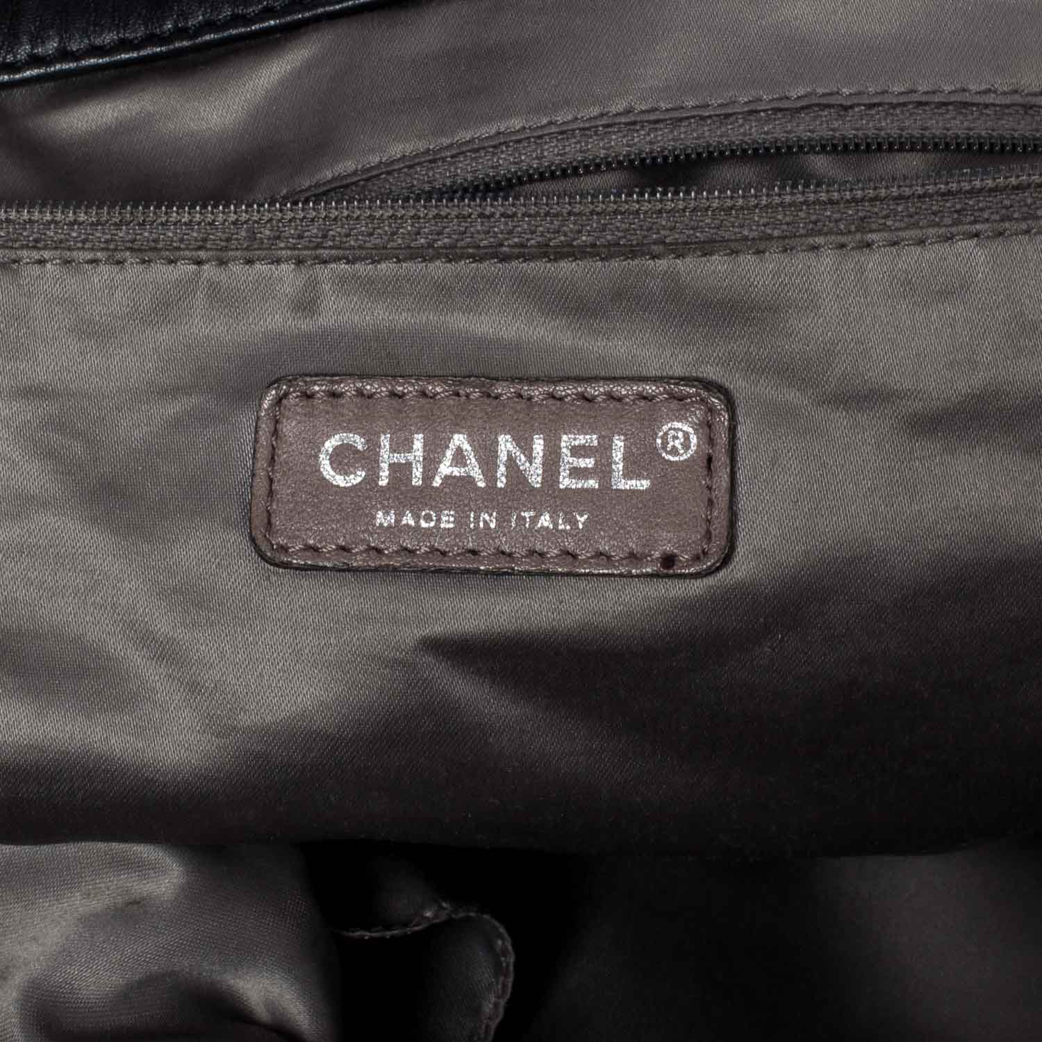 Chanel Leather Modern Chain Shoulder Bag Black 5 of 9