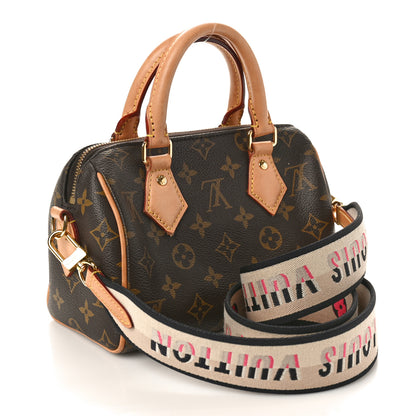 Louis Vuitton Monogram Speedy Bandouliere 20 Black 3 of 9