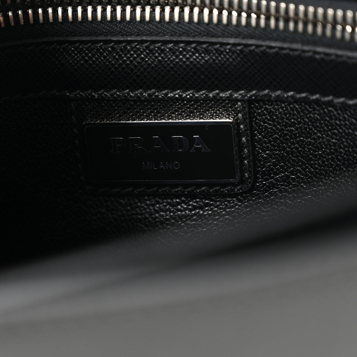 Prada Saffiano Portfolio Case Black 6 of 7