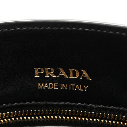 Prada City Calf Esplanade Shoulder Bag  Caramel Black 6 of 9