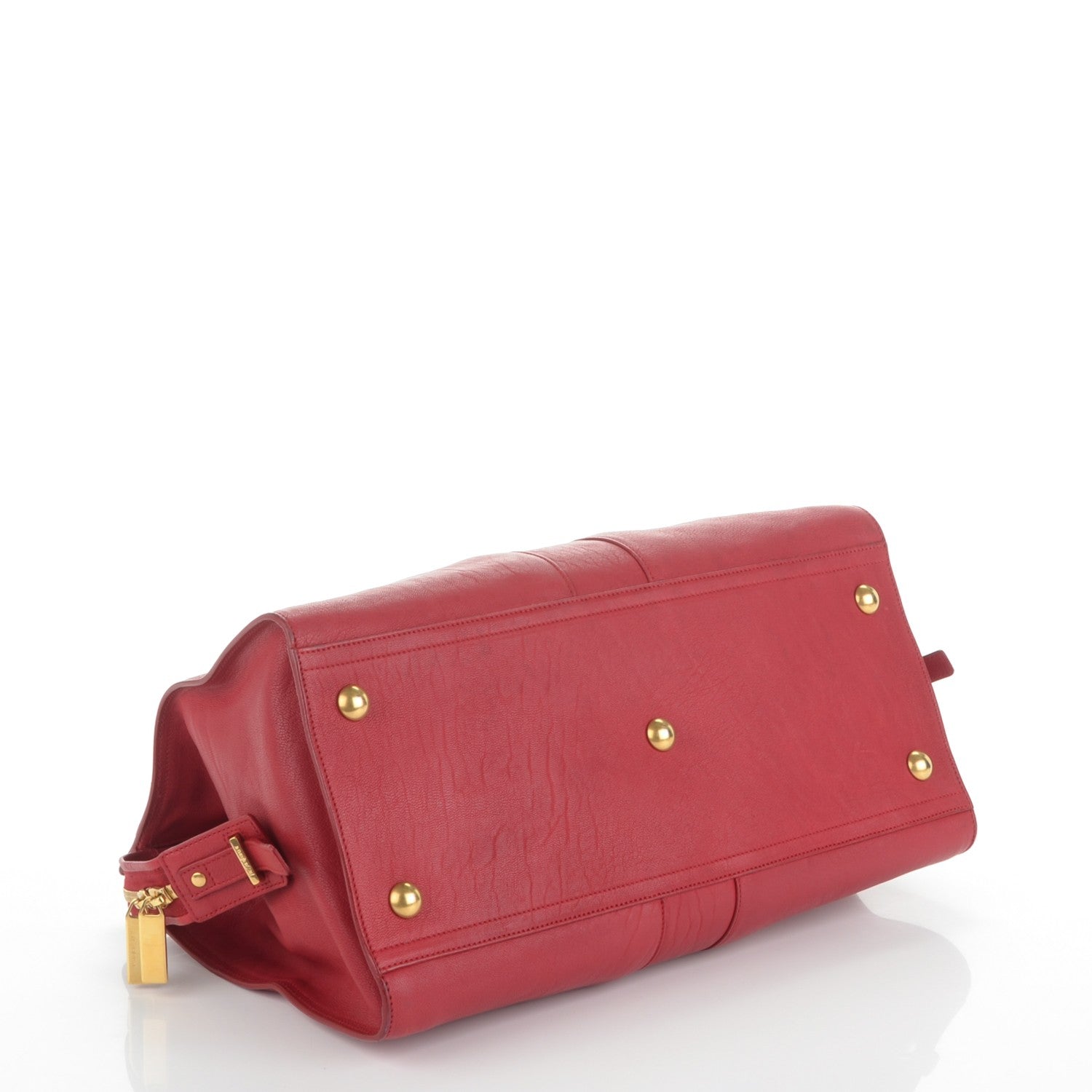 Saint Laurent Sheepskin Medium Cabas ChYc Red 4 of 7