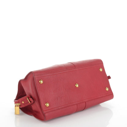 Saint Laurent Sheepskin Medium Cabas ChYc Red 4 of 7