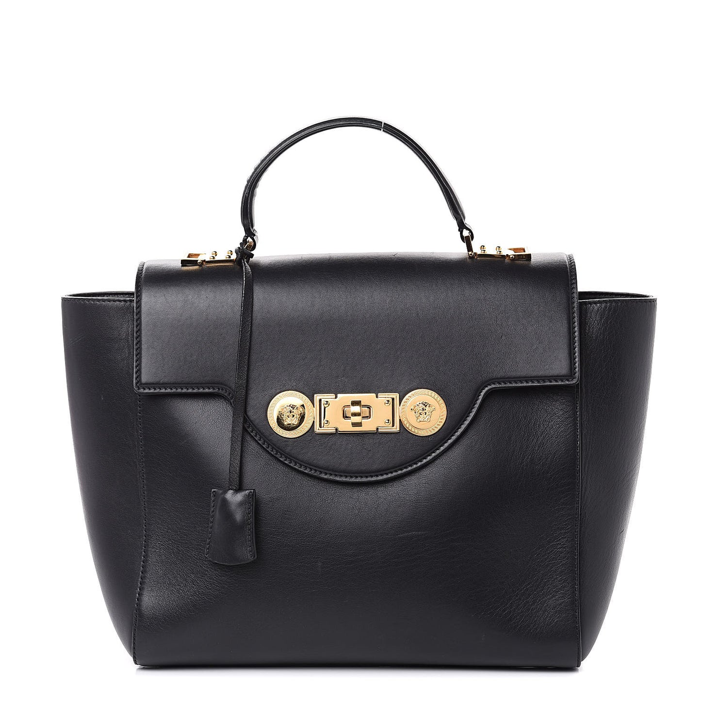 Calfskin Signature Satchel Black