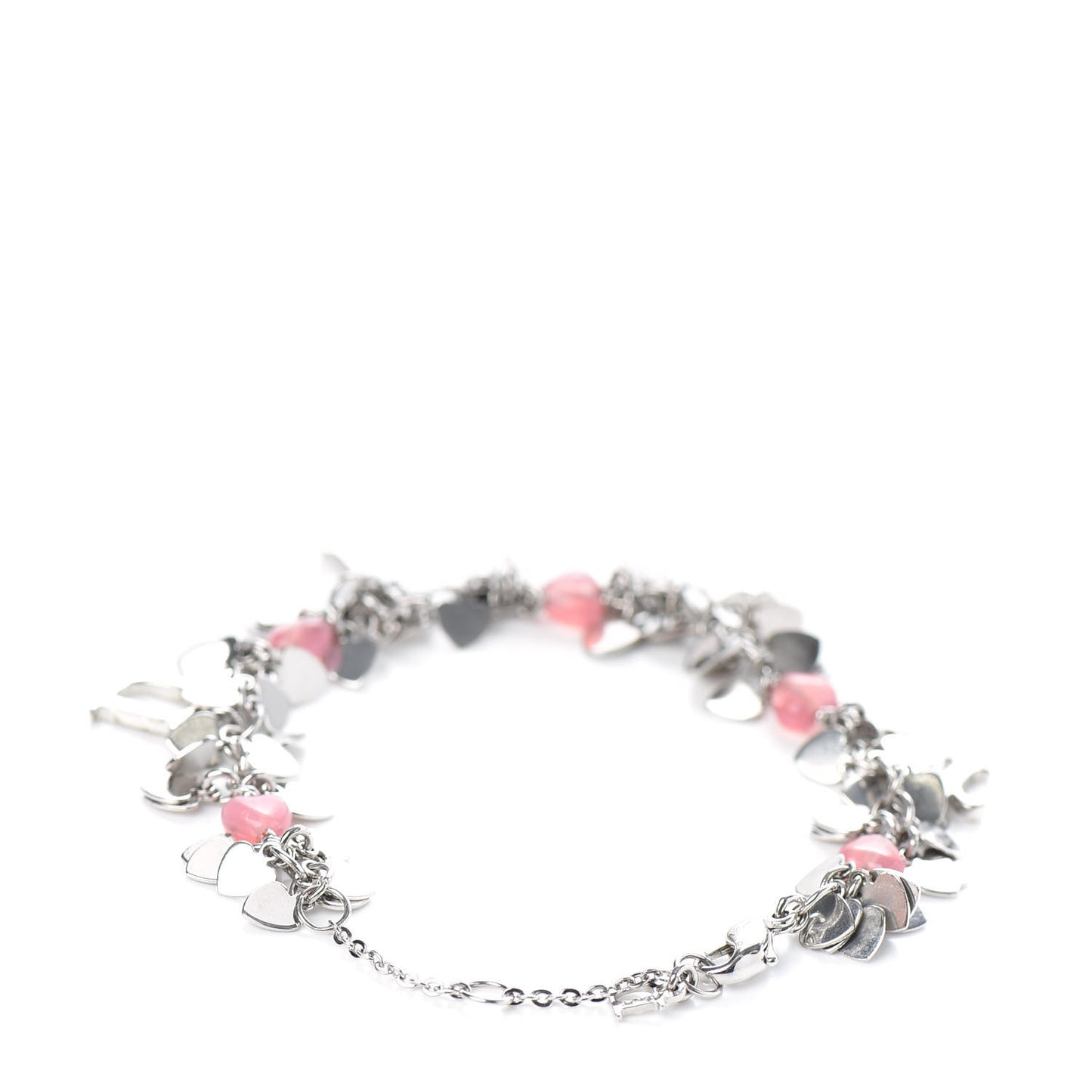 Rose Heart Charm Bracelet