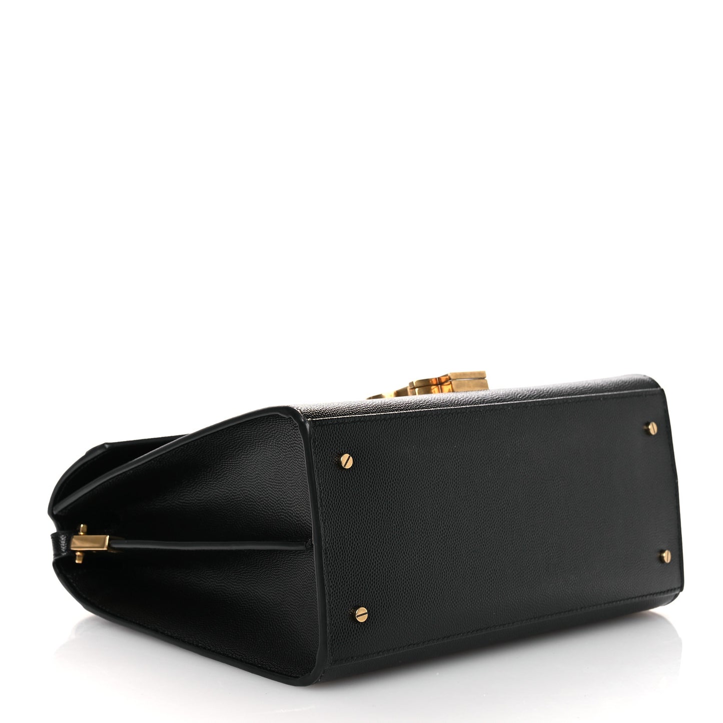 Grain de Poudre Medium Classic Monogram Cassandra Top Handle Black