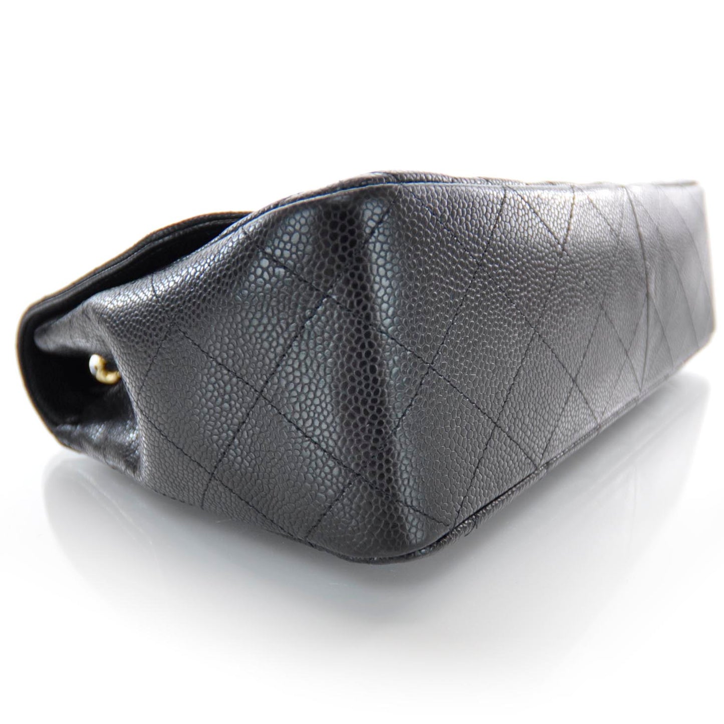 Caviar Jumbo Single Flap Black