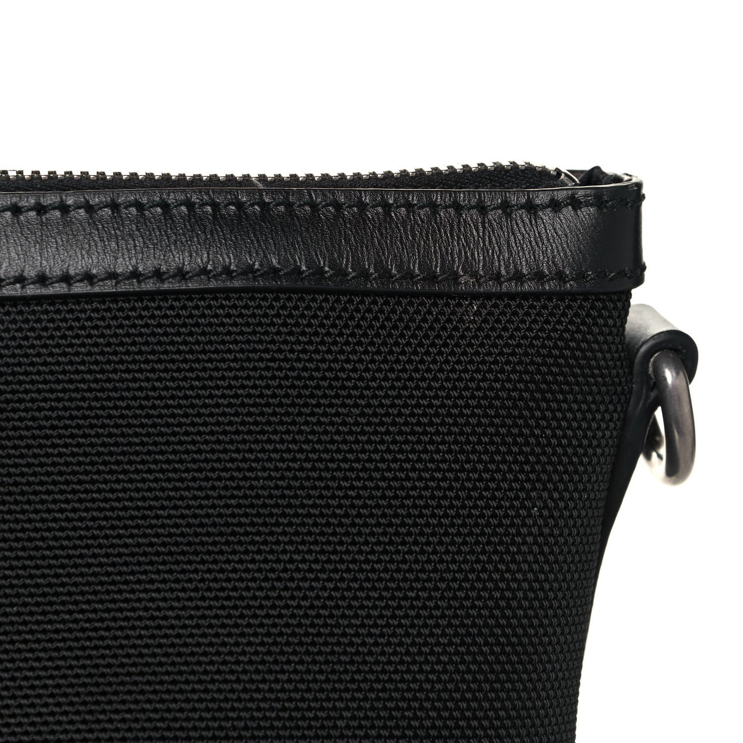 Techno Canvas Web Vertical Tote Black