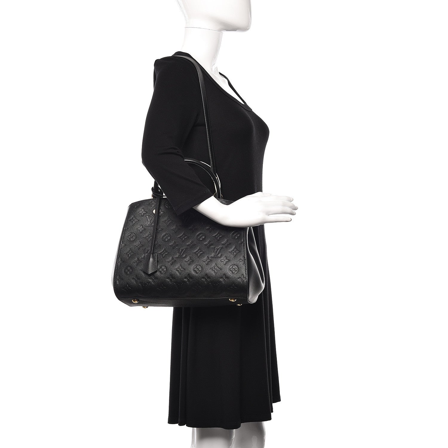 Louis Vuitton Empreinte Montaigne MM Black 3 of 10