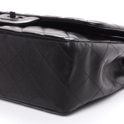 Chanel Lambskin Quilted Jumbo Double Flap So Black 10 of 19