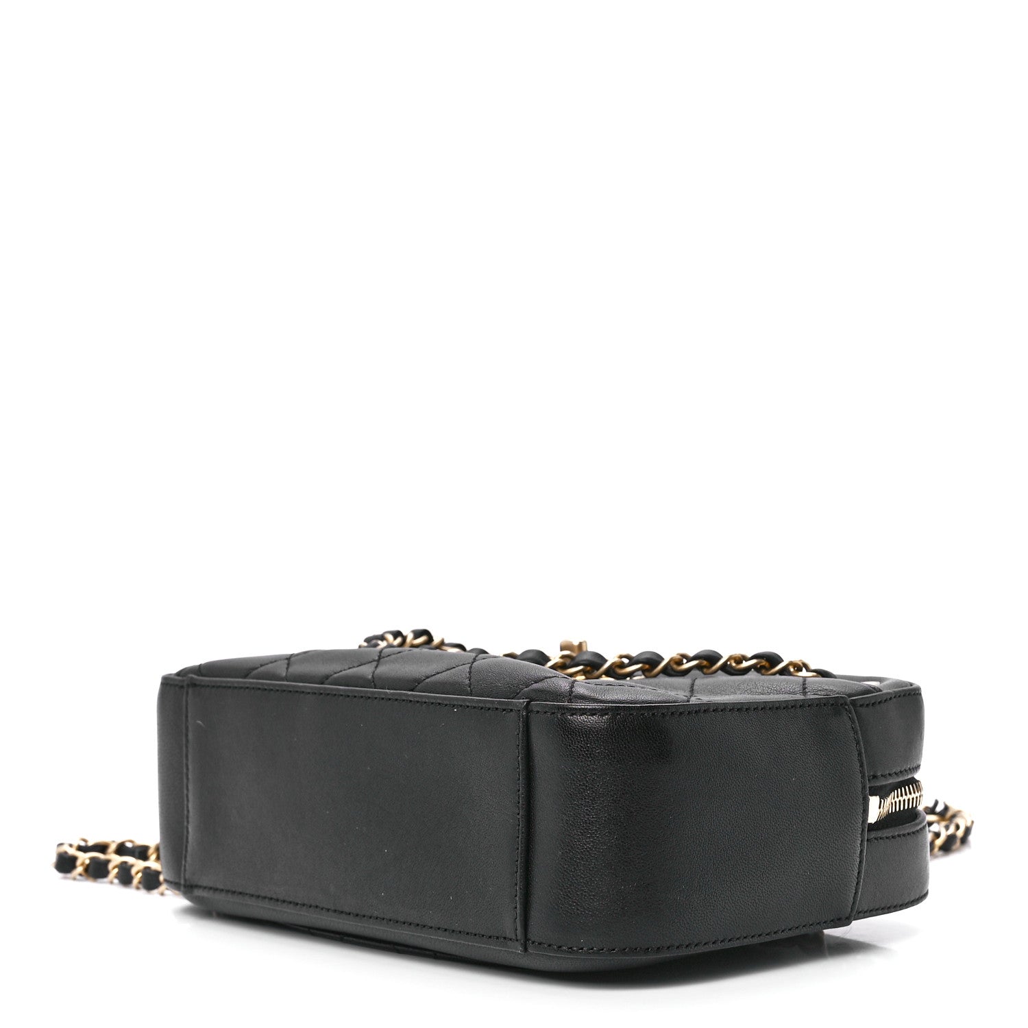 Chanel Goatskin Quilted Chanel 19 Camera Case Black 9 of 11