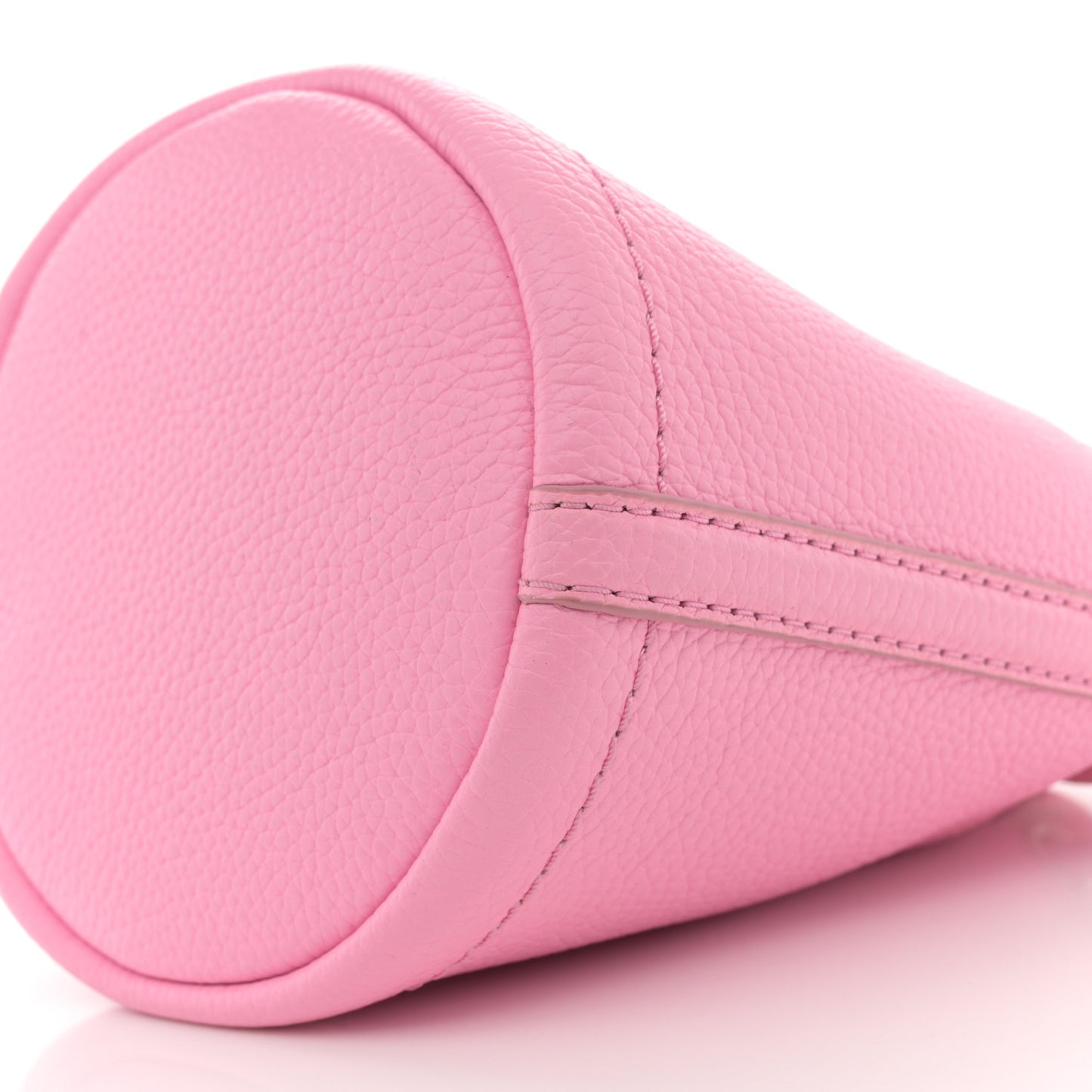 Grained Calfskin The Mini Bucket Bag Fluro Candy Pink