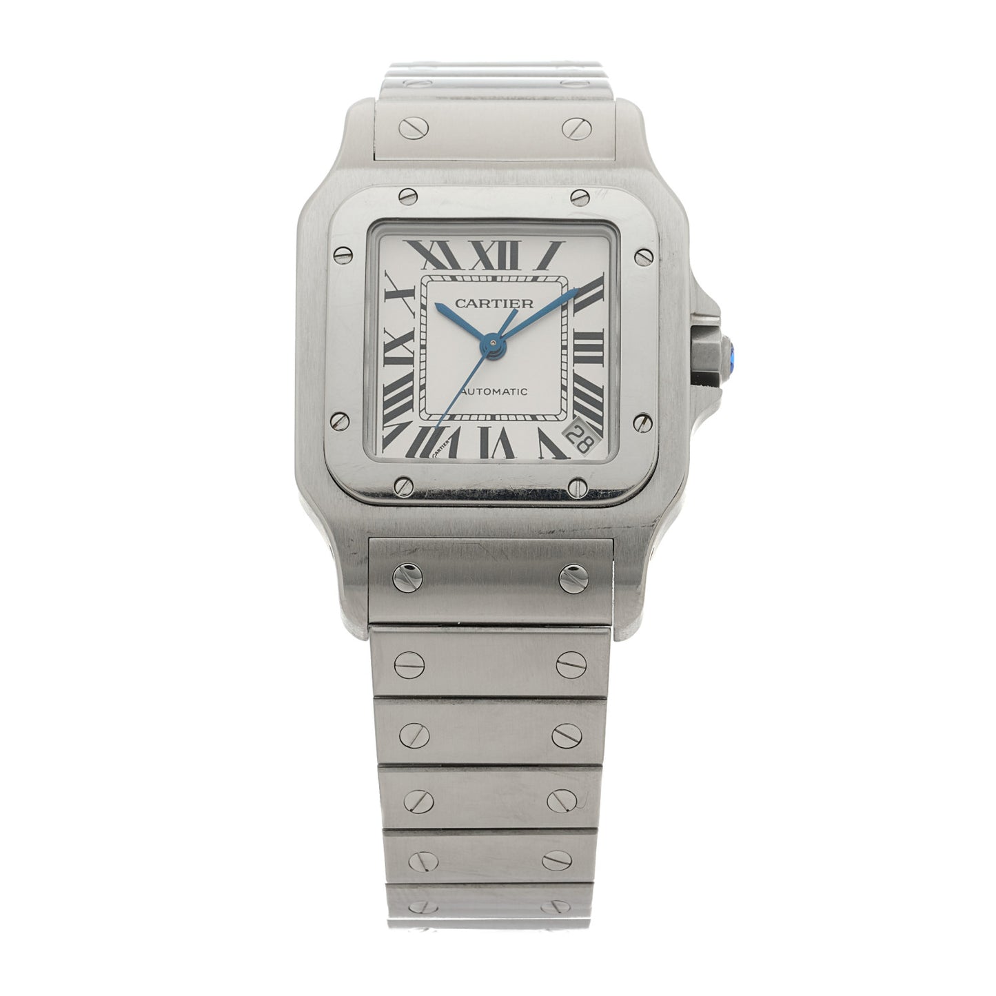 Stainless Steel 32mm Santos De Cartier Galbee Automatic Watch