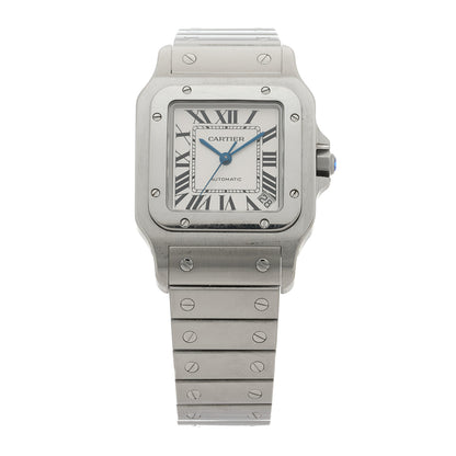 Cartier Stainless Steel 32mm Santos De Cartier Galbee Automatic Watch 1 of 5