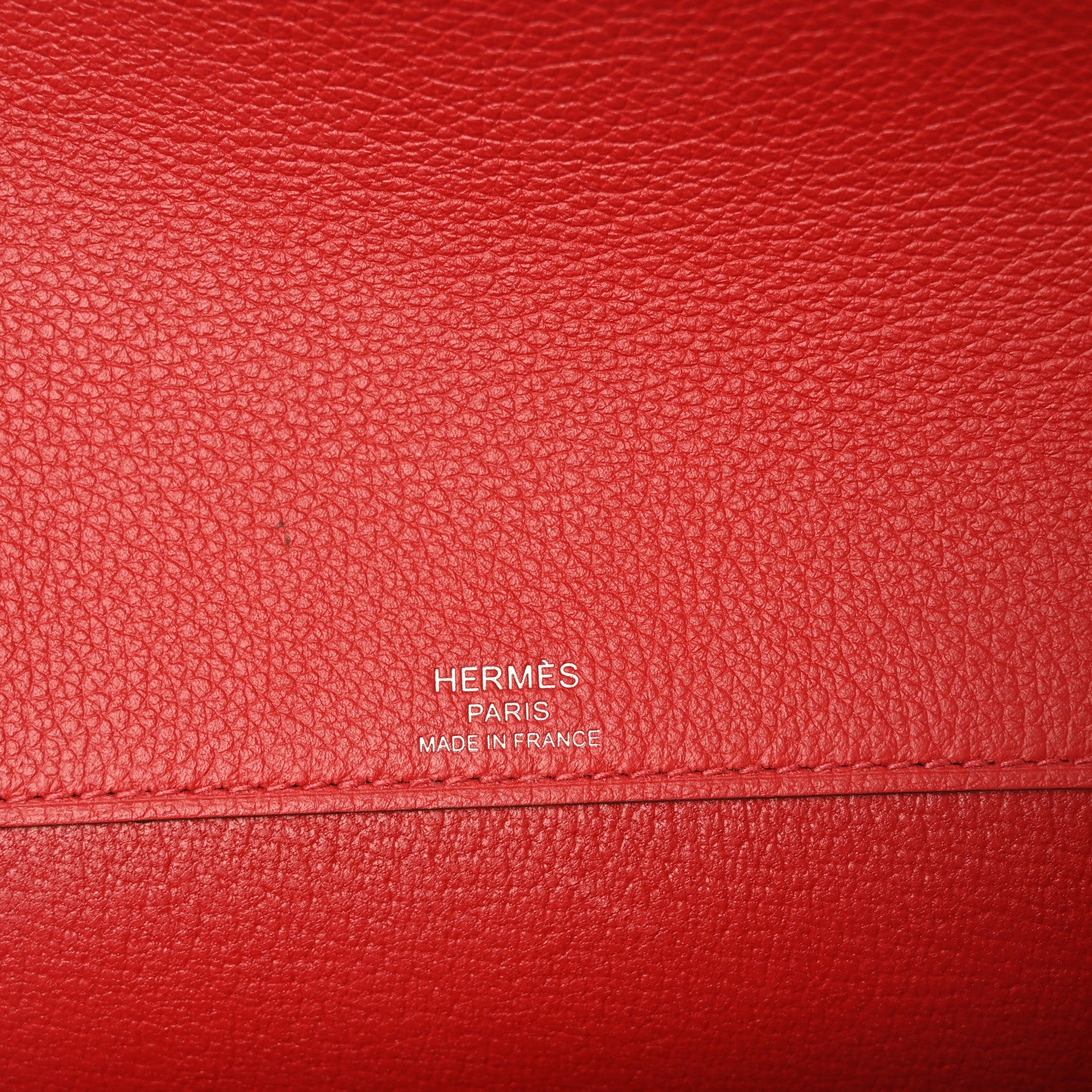 Hermes Evercolor Kelly Depeches 25 Pouch  Rouge Piment 6 of 10