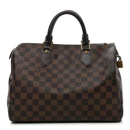 Louis Vuitton Damier Ebene Speedy 30 1 of 10