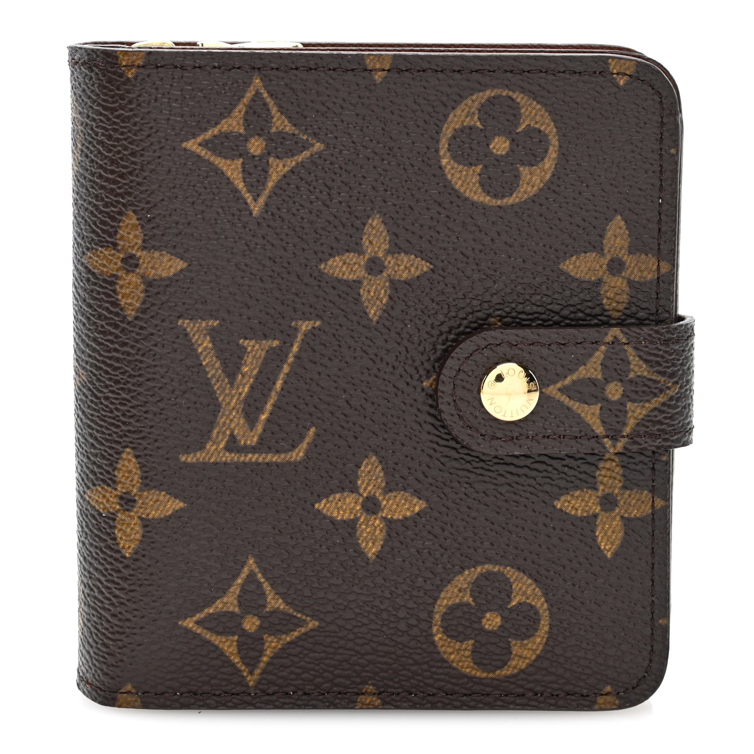Louis Vuitton Monogram Compact Zippe Zipped Wallet 1 of 7