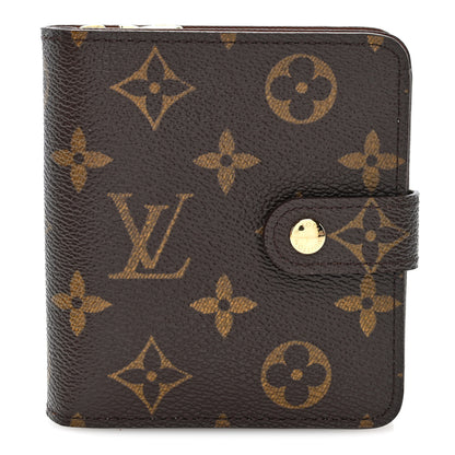 Louis Vuitton Monogram Compact Zippe Zipped Wallet 1 of 7