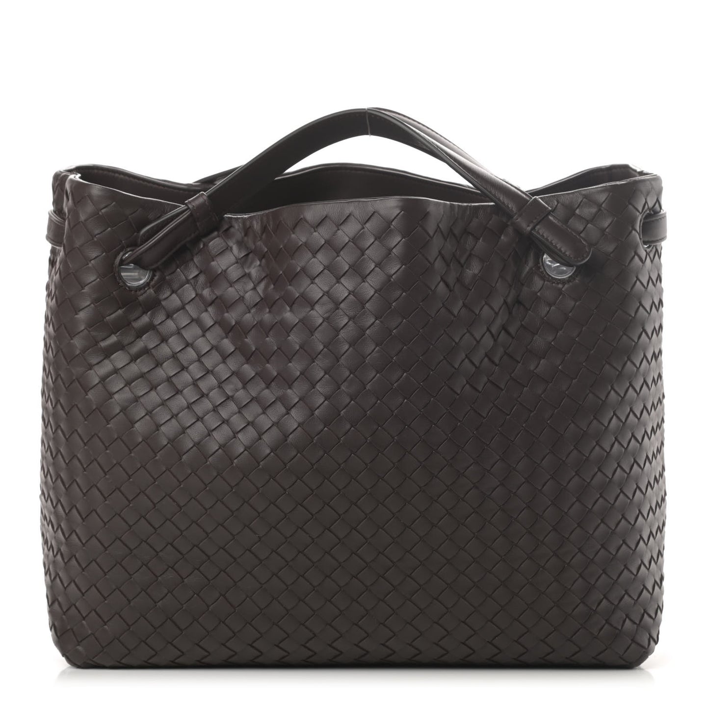 Nappa Intrecciato Tote Ebano