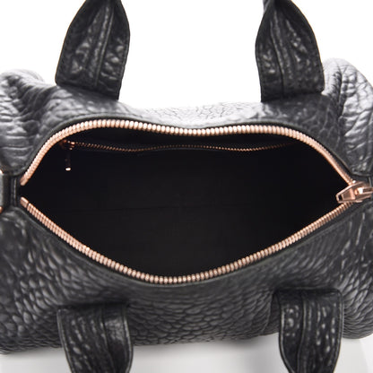 Alexander Wang Pebbled Lambskin Rocco Black Rose Gold Hardware 6 of 11