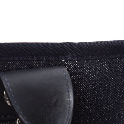 Chanel Denim Large Deauville Tote Blue Orange 16 of 16