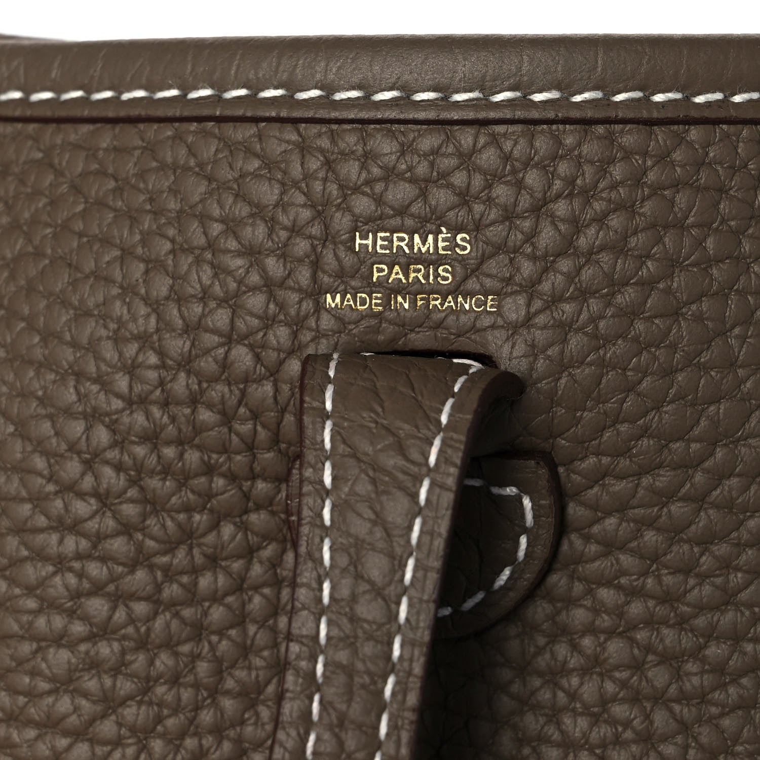 Hermes Taurillon Clemence Amazone Evelyne TPM Etoupe Bleu Indigo 6 of 9