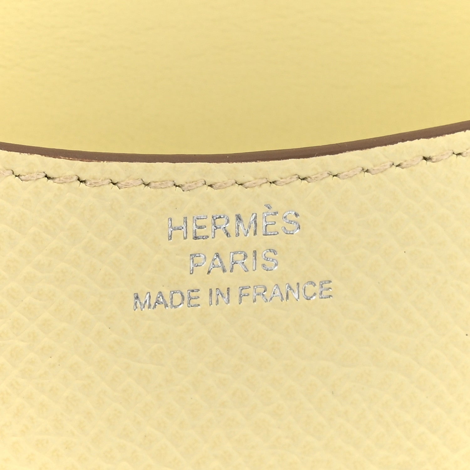 Hermes Epsom Constance Slim Wallet Jaune Milton 7 of 9