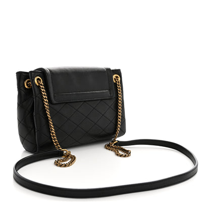 Saint Laurent Lambskin Quilted Monogram Mini Nolita Black 3 of 10