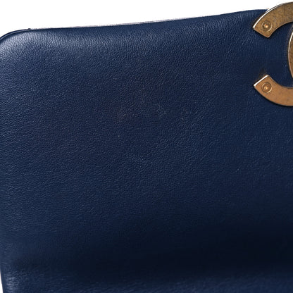 Chanel Lambskin Quilted Medium Chanel 19 Flap Navy Blue 11 of 13