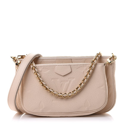 Louis Vuitton Empreinte Monogram Giant Multi Pochette Accessories Cream 1 of 10